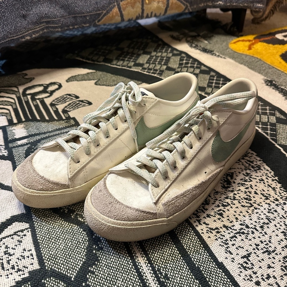 Nike Green and Gray Sneakers